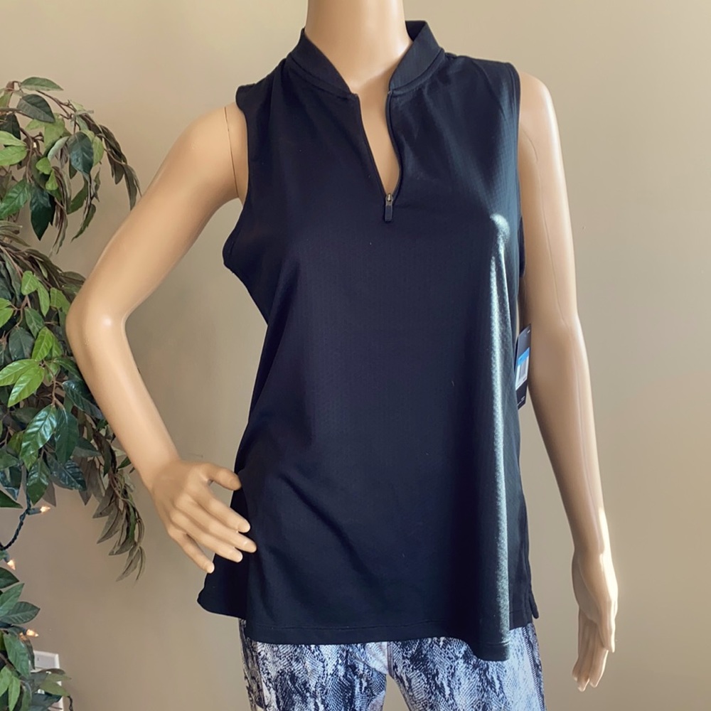 Nike 1/4 Zip Sleeveless Top Dry Fit Technology Size Medium